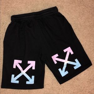 2013 off white sweat shorts size large